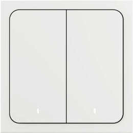 Умный выключатель ЯНДЕКС YNDX-00535, двухклавишный, белый