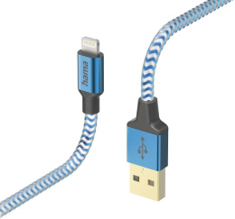 Кабель Hama H-201553 00201553 USB m -Lightning m 1.5м синий
