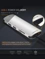 USB-C концентратор  CABLETIME (CT-C160-PU32) 6-в-1 с HDMI и USB 3.0