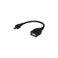 USB кабель REXANT OTG micro USB на USB шнур 0.15M 18-1182