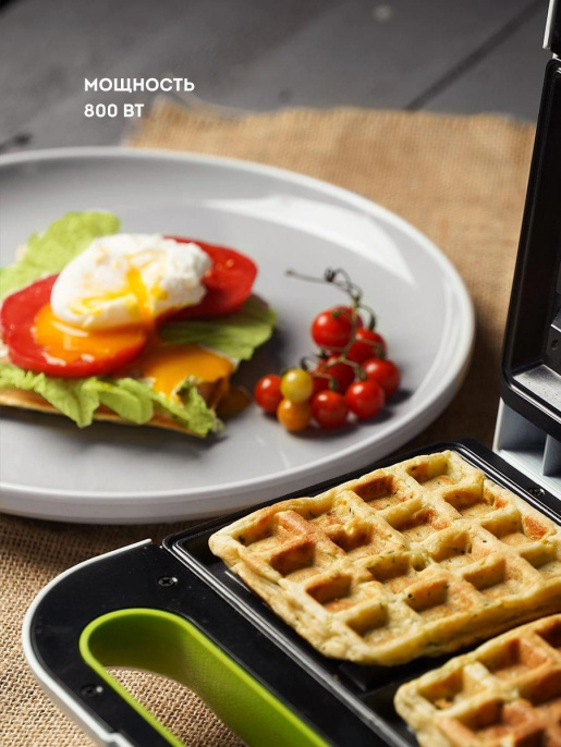 Вафельница Galaxy Line GL 2963 800Вт черный