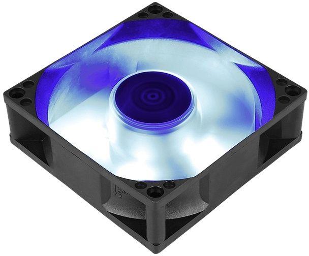 Вентилятор Aerocool Motion 8 LED 80х80x25 черный 3-pin MOTION 8 BLUE-3P 80 Ret