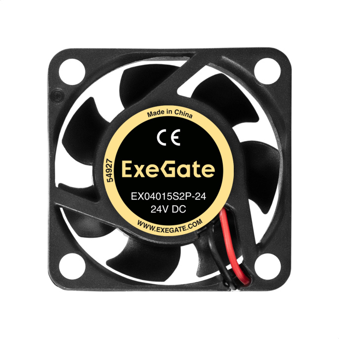 Вентилятор 24В DC ExeGate EX04015S2P-24 40x40x15 мм, Sleeve bearing подшипник скольжения , 2pin, 7500RPM, 32dBA EX299897RUS