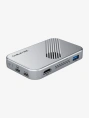 Магнитный концентратор CABLETIME CB34S (CT-HUBS1-AS) 7-в-1 с NVMe 10 Гбит/с, с USB 4 80 Гбит/с CT-FU8S-AG - Silver