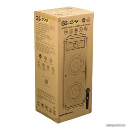 Акустическая портативная колонка Nakatomi GS-59 - 120W, Караоке с беспр. микр., BTFMUSBSDLEDДУ