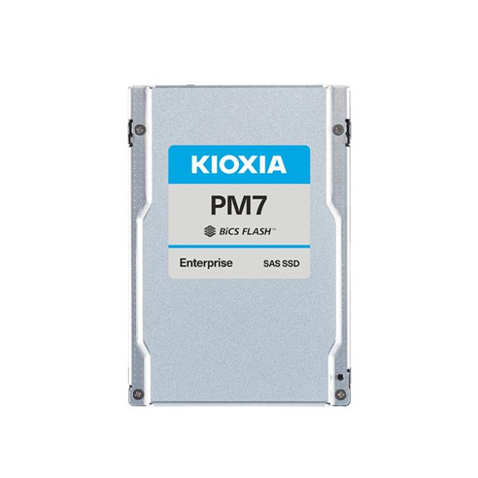 Серверный твердотельный накопитель KIOXIA SSD PM7-V, 1600GB, 2.5" 15mm, SAS 24G, TLC, R/W 4200/3400 MB/s, IOPs 720K/320K, TBW 8760, DWPD 3 12 мес. (KPM71VUG1T60)