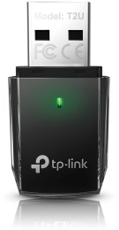 TP-Link Archer T2U Двухдиапазонный мини Wi-Fi USB адаптер AC600, до 200 Мбит/с на 2,4 ГГц + до 433 Мбит/с на 5 ГГц, USB 2.0, встроенная антенна