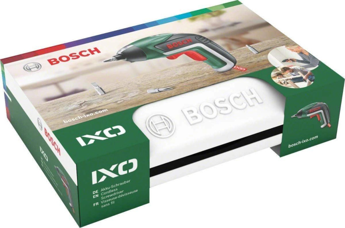 Отвертка аккум. Bosch IXO V аккум. патрон:шестигранник 6.35 мм 1/4 кейс в комплекте 06039A8000