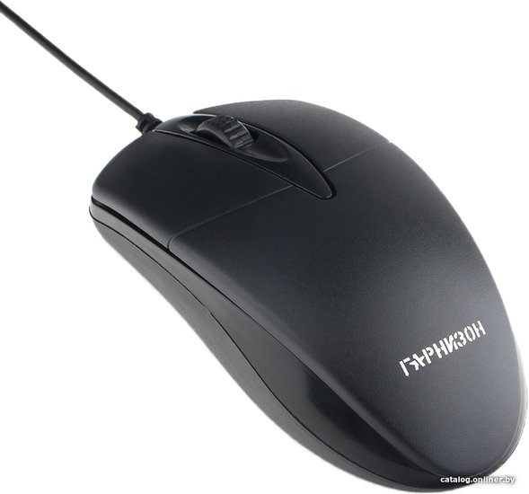 Гарнизон Мышь GM-220, USB, чип- Х, черный,1000 DPI, 2кн.+колесо-кнопка