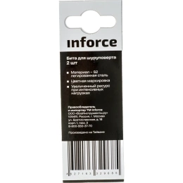 Бита (2 шт; PZ3; 50 мм) для шуруповерта Inforce 11-01-394