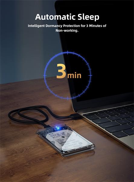 Бокс для накопителей 2.5" Netac WH11 NT07WH11-30CC 2.5 SATA to USB3.0 + USB3.0 C to C cable