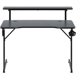 Defender Игровой стол Adamant полка,подвесы,черн,МДФ,RGB (64075)