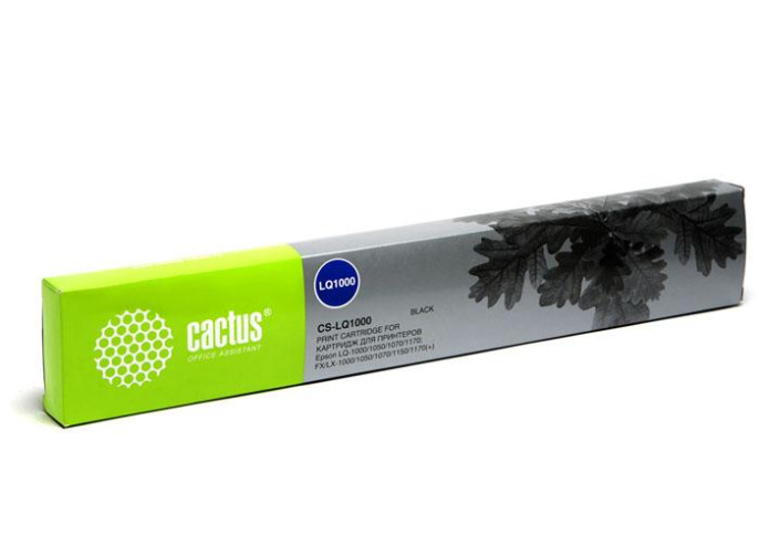 Картридж Cactus CS-LQ1000, C13S015020BA, черный / 12.7мм,  10м ( CS-LQ1000