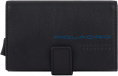 Чехол для кредитных карт Piquadro Urban PP5649UB00R/NGR, кожа натуральная, черный  / серый