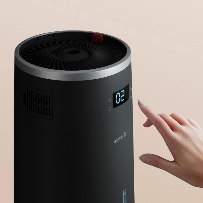 Увлажнитель воздуха ультразвуковой DEERMA DEM-F950W,  8л,  черный