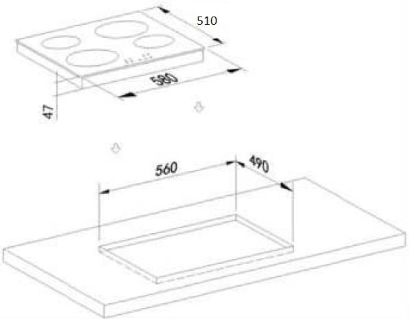 Электрическая варочная поверхность WEISSGAUFF HV 640 BA, конфорок: 4 шт.,  стеклокерамика,  независимая, черный