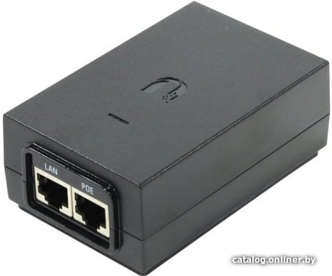 Блок питания Ubiquiti POE-24-24W-G Ubiquiti блок питания 24В, 1А, Passive PoE, стандарт передачи данных Gigabit Ethernet, 758050 023538