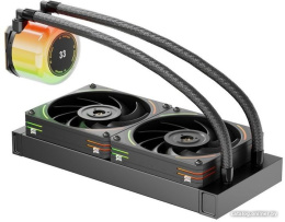 Кулер для процессора (СЖО) 1stPlayer CC 240 Черный (CC-240-BK) (Intel LGA1851/1700/1200/115x/2011/1366, AMD AM5/AM4/AM3/AM2/FM2/FM1, крепление на винтах, размер радиатора: 277x119x27мм, размер вентилятора: 120x120x25мм, размер водоблока: 73.7x73.7x58.4мм,