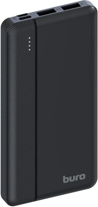 Внешний аккумулятор (Power Bank) Buro BP10A,  10000мAч,  черный [bp10a10pbk]