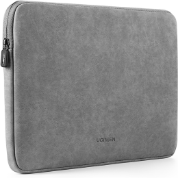 Сумка для ноутбука UGREEN LP187-20476 Laptop Sleeve Case 14''-14.9'' Gray для устройств диагональю 14"-14.9", унисекс, для ноутбука, диагональ 14.9", материал кожа из нубука и бархат