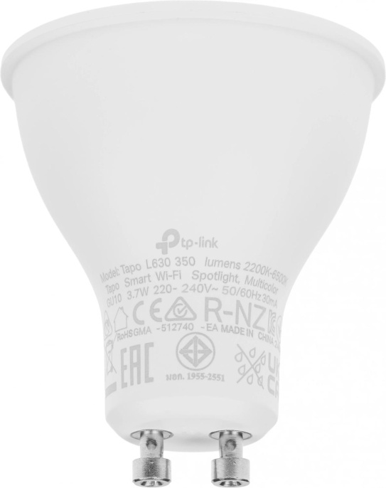 Умная лампа TP-Link Tapo L630 GU10 3.7Вт 350lm Wi-Fi упак.:1шт