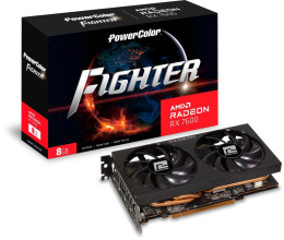 Видеокарта PowerColor AMD  Radeon RX 7600 RX 7600 8G-F 8ГБ Fighter, GDDR6, Ret