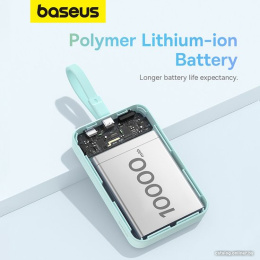 Портативное зарядное устройство Baseus P1002210B333-00 Magnetic Mini Wireless Fast Charge Type-C Edition 10000mAh 30W Peppermint Blue
