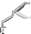 Кронштейн для мониторов ЖК Digma D-MM301, до 45", до 15кг, крепление к столешнице, поворот и наклон, серый