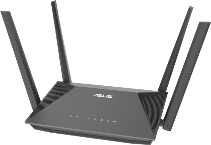 Wi-Fi роутер ASUS RT-AX52 Pro,  Wi-Fi 6,  AX3000,  2.4/5ГГц, 3 LAN,  черный