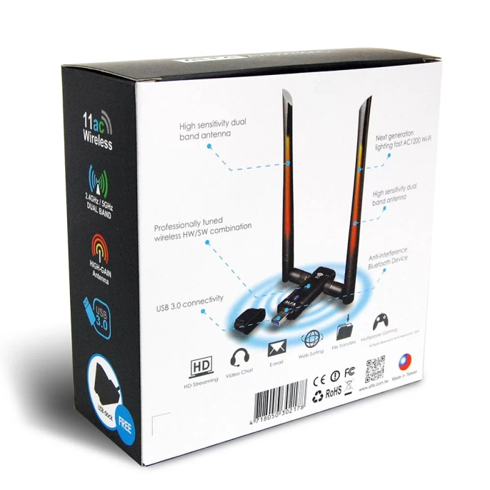 Wi-Fi USB-адаптер ALFA Network AWUS036AC, 802.11ac USB adapter