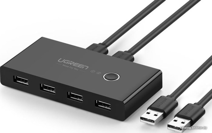 USB-хаб Ugreen US216 30767 подключение по USB-A, 4 x USB-A, корпус пластик