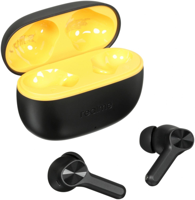 Гарнитура внутриканальные Realme TechLife Buds T200 Lite черный беспроводные bluetooth в ушной раковине 6942729003778