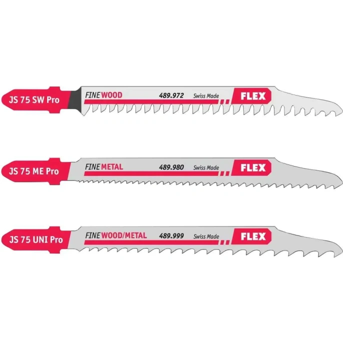 Пилки для электролобзика JS 75 Pro Set VE 3, 3 шт FLEX 490008