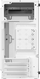 Корпус mATX Oklick OCC-MN302F, Mini-Tower, без БП,  белый