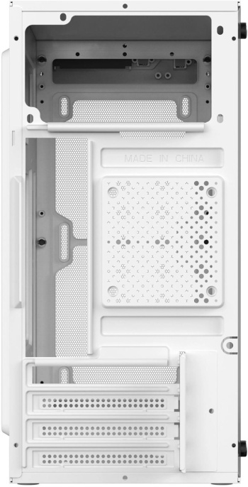 Корпус mATX Oklick OCC-MN302F, Mini-Tower, без БП,  белый