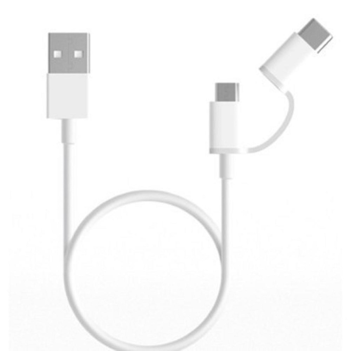 Кабели USB ZMI Кабель Xiaomi Mi 2-in-1 USB Cable Micro USB to Type C 100cm X15303 524911