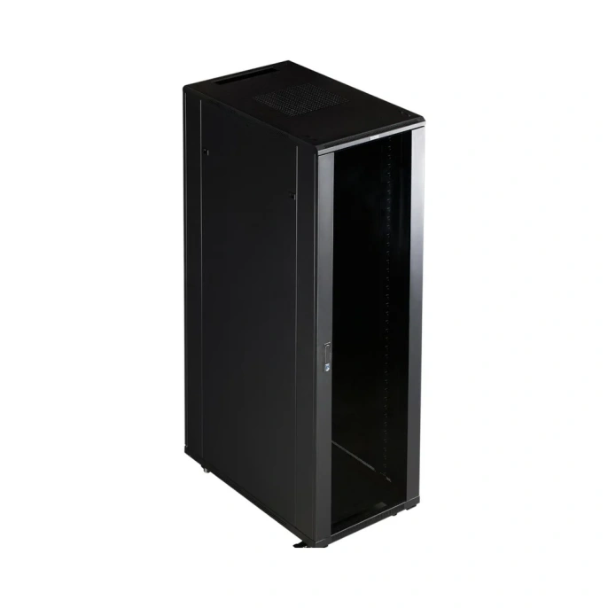 Шкаф TWT 19" Business, 18U 600x1000, черный, передняя дверь стекло, задняя дверь распашная металл, CBB-18U-6x10-G1 TWT-CBB-18U-6x10-G1