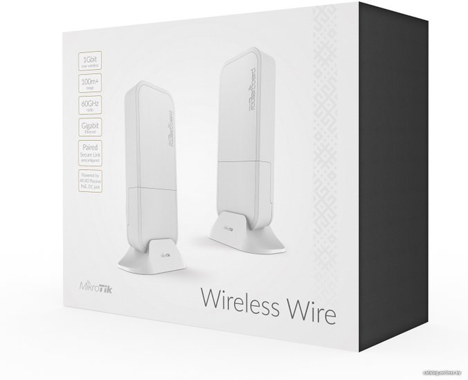 Радиомост Mikrotik wAP 60G AP KIT RBwAPG-60adkit, 1xRJ45, 2 шт. в комплекте, белый [rbwapg-60adkit]