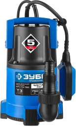 Насос дренажный Зубр Профессионал НПЧ-Т3-750,  центробежный, погружной, 12600л/ч