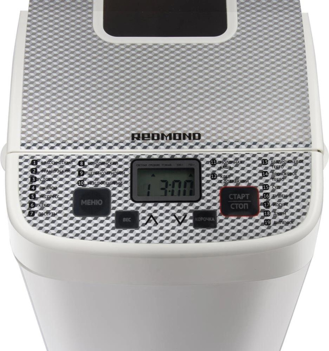 Хлебопечь Редмонд RBM-1908 450Вт белый