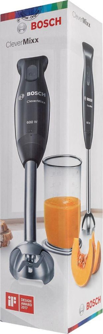 Блендер Bosch CleverMixx MSM2610B,  погружной,  черный