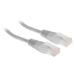 Патч-корд RJ45-RJ45, 4 пары, UTP, категория 5е, 5м, TWT TWT-45-45-5.0-GY, страна ввоза Российская Федерация, страна изготовления Китай