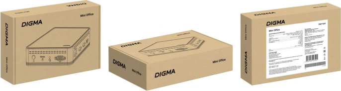 Неттоп Digma Mini Office Cel N4020 1.1 8Gb SSD256Gb UHDG 600 CR Windows 11 Professional GbitEth WiFi BT 36W черный DPCN-8CXW01