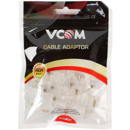VCOM VNA2200 Коннектор RJ-45 для UTP кабеля 5 кат. 20 шт. в уп-ке , блистер 4895182229006