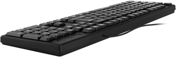 Клавиатура Oklick 100M HW3, проводная, USB, мембранная, черный [654570]