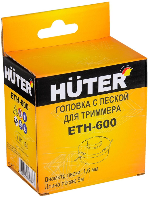 Головка для триммеров Huter ETH-600 d 1.6мм L 5м для Huter GET-600 ENB 71/1/15