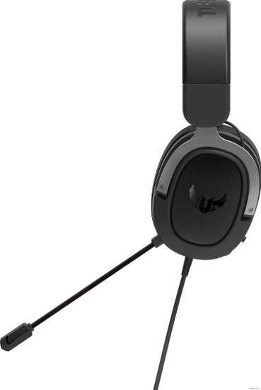 Наушники ASUS TUF GAMING H3 GUN METAL 90YH028G-B1UA00 250-мм динамики ASUS Essence/Виртуальный звук формата 7.1/ легкий вес 294 г/Совместимость с ПК, Mac, PlayStation 4 и Nintendo Switch/ Сертификация Discord & Teamspeak
