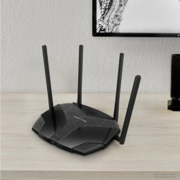 Wi-Fi роутер MERCUSYS MR70X, Wi-Fi 6, AX1800, 2.4/5ГГц, 3 LAN, черный