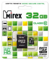 Карта памяти Mirex microSDHC (Class 10) 32GB (13613-AD10SD32) 32 ГБ, класс 10, чтение: 22.5 МБ/с, запись: 10 МБ/с, адаптер