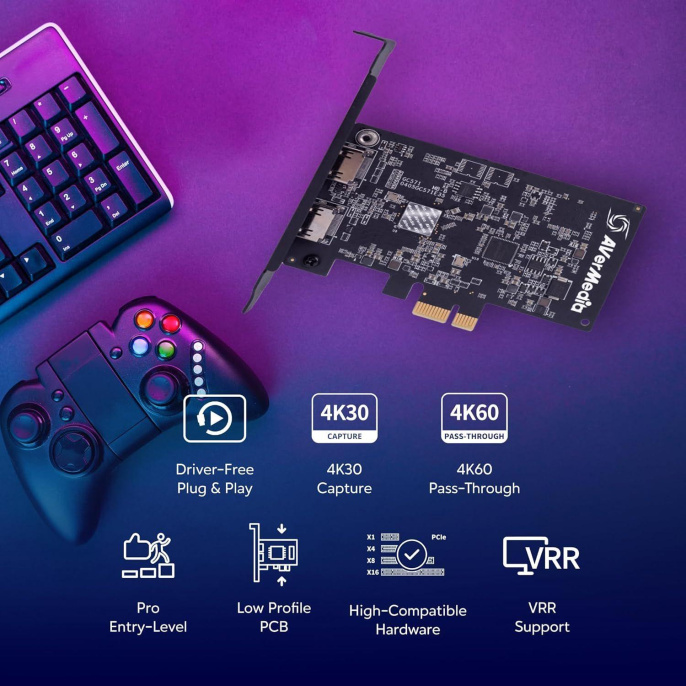 Плата видеозахвата внутренняя AVER Media Live Streamer ULTRA HD, GC571, RTL